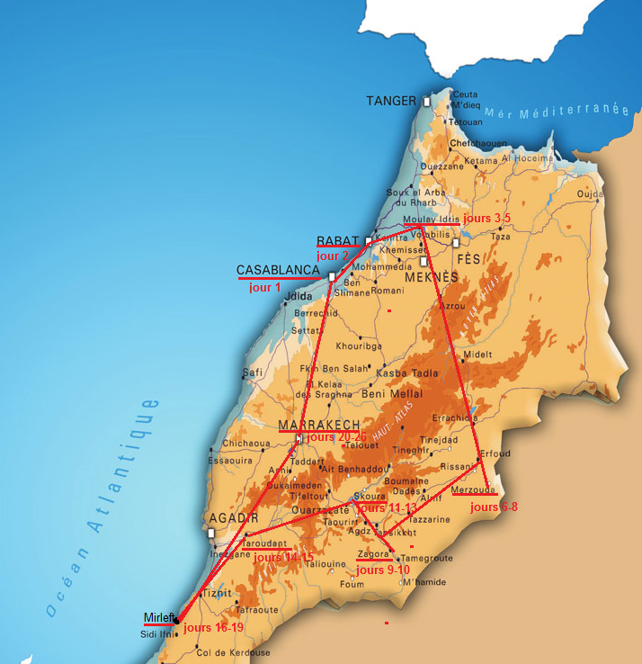 carte Maroc