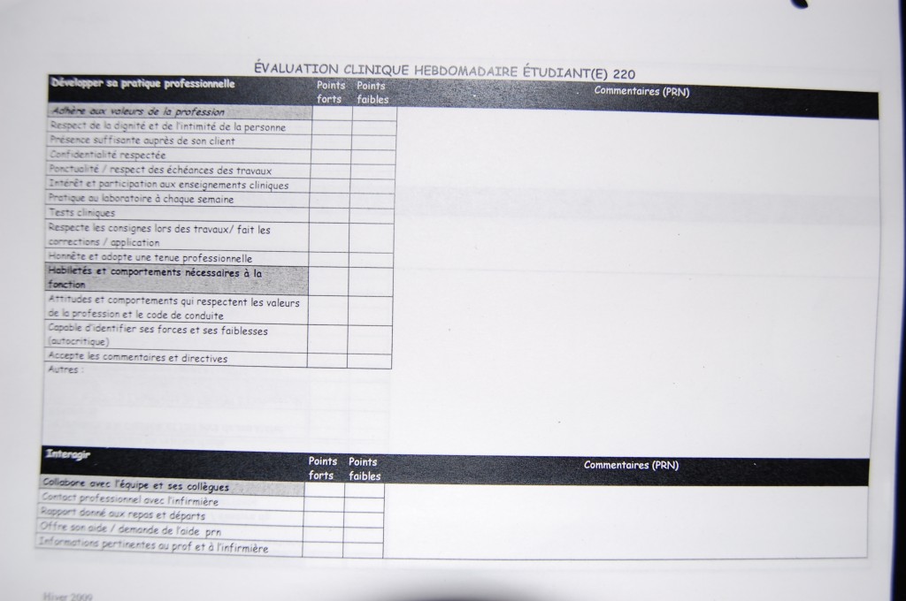 dsc_1195 l'auto-évaluation de 5 pages ..... toujours plaisant .....?
