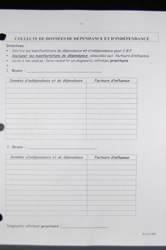 dsc_1199 la collecte de données basée sur les 14 besoin de V.Henderson ....pfffttt.....